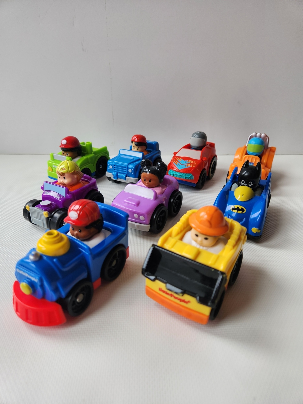 Little People Wheelies Collection/Lot Fisher Price Toy Cars x9